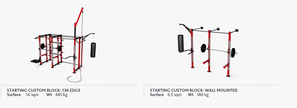 Blocos Personalizados com elementos - Dynamic Functional Cage - Panatta